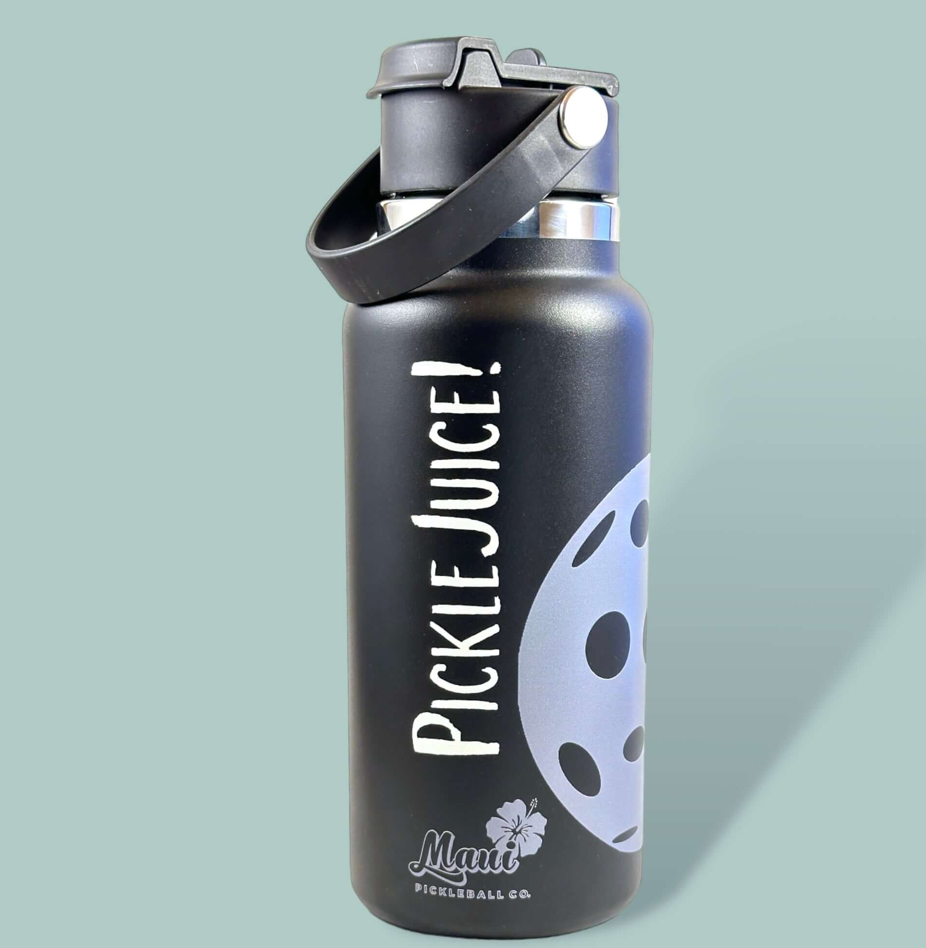 Pickleball Water bottle, Maui Pickleball, Retro pickleball accessories, 32 oz insulated bottle, Cool Pickleball gear, pickle-ball equipment,
