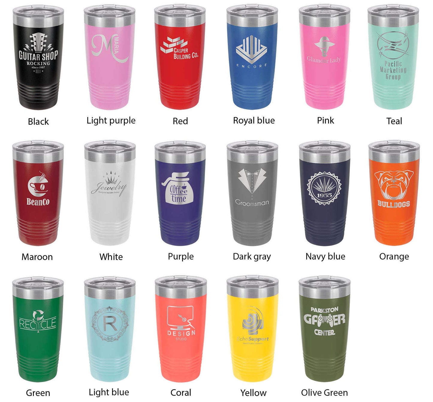 Peace Love Pickleball Tumbler Travel Mug Insulated Laser Engraved Coffee Cup Pickle Ball Gift 20 oz-3